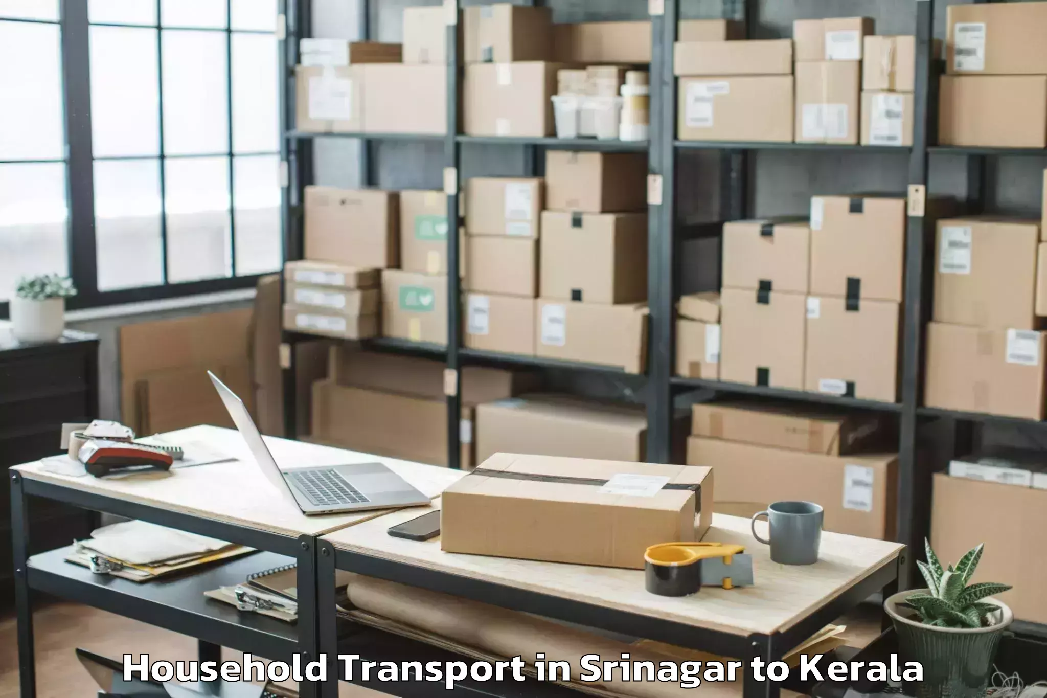 Book Srinagar to Idukki Township Household Transport Online